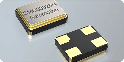 Cristallo di quarzo SMD 3,2 x 2,5 mm AUT