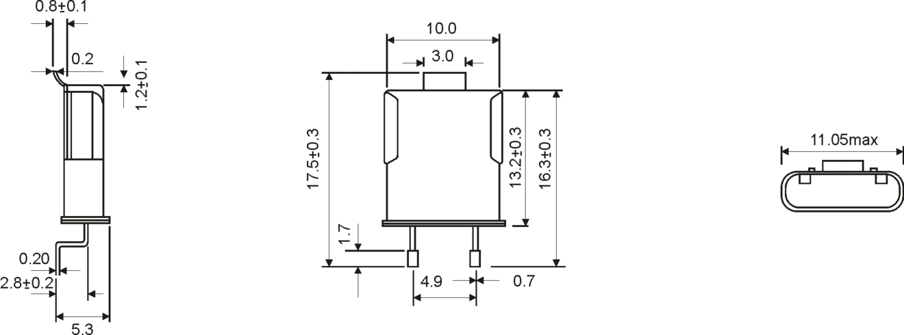 QUARTZ CRYSTAL HC-49/U CLIP 1.6 - 200.0MHz QUARTZ CRYSTAL HC-49/U CLIP 1.6 - 200.0MHz