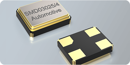 Cristallo di quarzo SMD 3,2 x 2,5 mm AUT